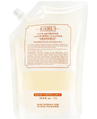 Kiehl's Since 1851 Grapefruit Bath & Shower Liquid Body Cleanser Refill Pouch, 33.8 oz.