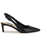 Nine West Women's Yurri Kitten Heel Dress Slingback Pumps