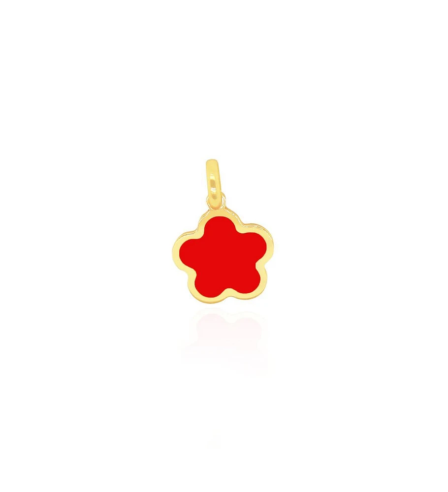 The Lovery Coral Flower Charm 14K Gold 13 millimeters