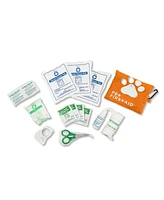 JoJo Modern Pets 19-Piece Pet Travel First Aid Kit with Carabiner - Compact Emergency Care for Adventurous Pets