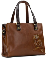 Patricia Nash Moggie Small Leather Satchel