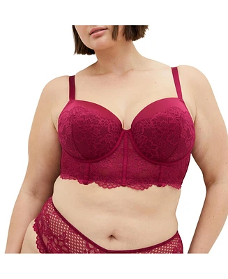 City Chic Plus Allure Demi Longline Bra