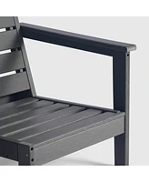 Outdoor Patio Hdpe Deep Seating Sectional Loveseat