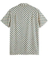 Scotch & Soda Men's Regular-Fit Geo-Print Button-Down Camp Shirt