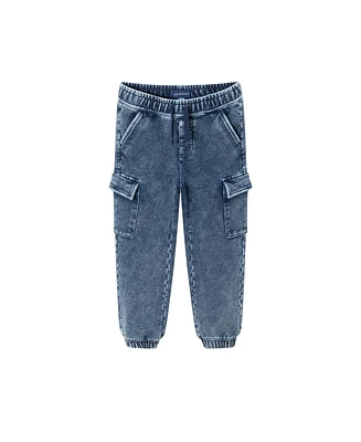 Andy & Evan Big Boys Toddler/Child Faux Denim French Terry Jogger