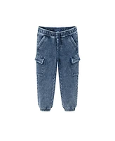 Andy & Evan Big Boys Toddler/Child Faux Denim French Terry Jogger