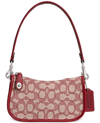 Coach The Coach Originals Signature Jacquard Swinger 20 Shoulder Bag