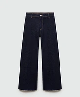 Mango Women's Catherin Culotte High-Rise Jeans