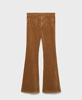 Mango Women's Pockets Detail Britney Flared Corduroy Jeans