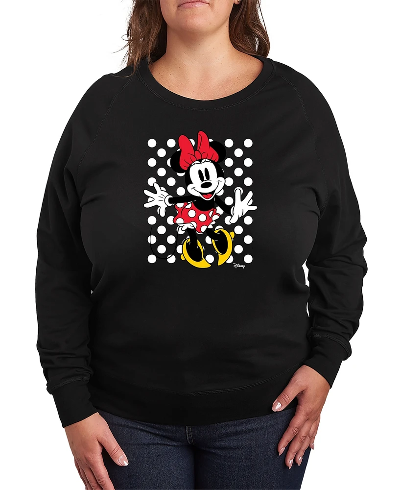 Hybrid Apparel Plus Disney Minnie Mouse Dots Graphic Pullover T-shirt