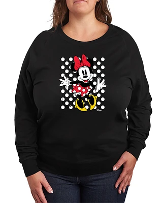 Hybrid Apparel Plus Disney Minnie Mouse Dots Graphic Pullover T-shirt