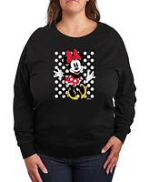 Hybrid Apparel Plus Disney Minnie Mouse Dots Graphic Pullover T-shirt