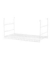 Rubbermaid 24" Universal Closet Steel Wire Added Storage Hanging Shelf (2 Pack)