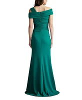 Tadashi Shoji Women's Denali Asymmetric Twist-Knot Gown