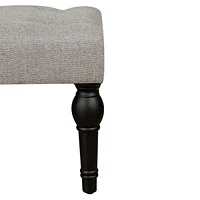 The Pop Home Upholstered Ottoman Bench with Thickened Column Legs for Bedroom, Living Room, or Entryway-The Pop Home