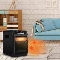 Gouun 12 H Timer Led Remote Control Portable Electric Space Heater