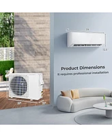 Gouun Energy Star Certified 17000 Btu 21 SEER2 208-230V Mini Split Air Conditioner and Heater Wifi Enabled