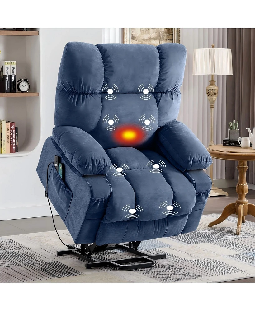 Boyel Living Power Lift Recliner Chair Recliners for Elderly with Heat and Massage Recliner Chair