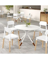 Gouun Modern Dining Side Chairs Set of 4 with Ergonomic Backrest for Dining Room