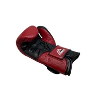 Amber Sports Renegade v1.0 Pro Hook & Loop Leather Boxing Gloves, Durable, Ideal for Sparring & Heavy Bags, Superior Shock Absorption & Ventilation, O