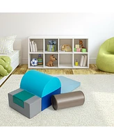 Gouun 6 Piece Climb Crawl Play Set Indoor Kids Toddler