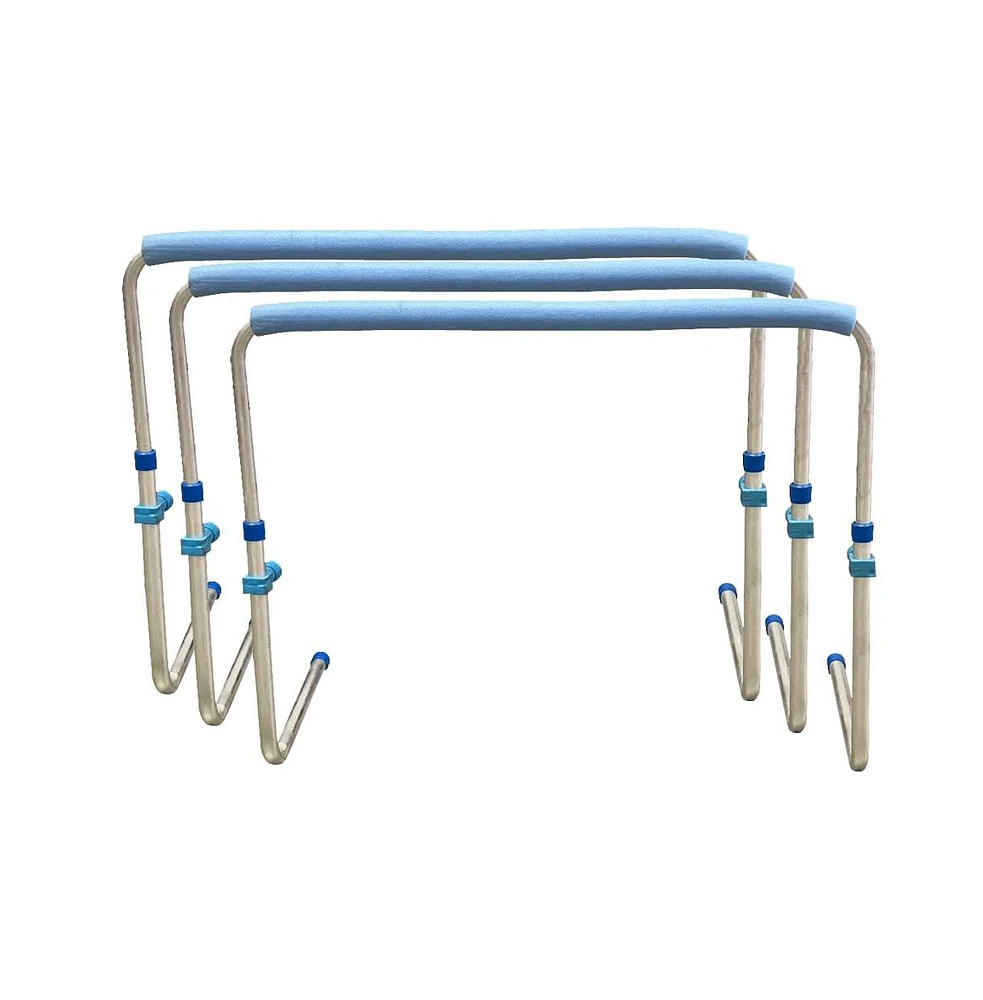 Amber Track and Field Self Return Aluminum Hurdle Midi Adjustable from 23" to 34" (Set of 3)