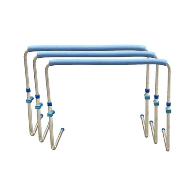 Amber Track and Field Self Return Aluminum Hurdle Midi Adjustable from 23" to 34" (Set of 3)