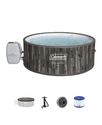 Bestway Coleman Napa AirJet Inflatable Hot Tub with EnergySense Cover, Brown