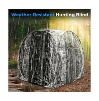 SereneLife Spring Steel Hunting Ground Blind with Carrying Bag