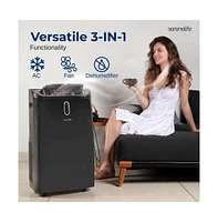 SereneLife Portable Air Conditioner, 12000 Btu, Dehumidifier & Fan Modes