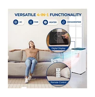SereneLife Portable Air Conditioner & Heater, 8000 Btu, Dehumidifier Mode