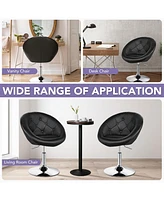 Gouun 1 Piece Adjustable Modern Swivel Round Tufted