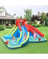 Gouun Inflatable Water Slide Bounce House with Water Cannon and 950W Blower