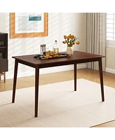 Gouun 48 Inches Wooden Dining Table for 4 People