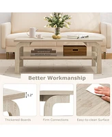 Gouun 47 Inches Accent Rectangular Table for Living Room