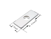 Greenspring Chrome Sink Hole Cover 6 Inch Stainless Steel Bathroom or Kitchen Square Vessel Vanity Sink Faucet 4" Hole Cover Deck Plate Escutcheon Sin