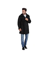 Braveman Men's Faux Shearling Double Breasted Overcoat