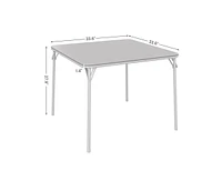 gaomon Folding Table, 33.6 Inch Folding Card Table, Portable Square Folding Table with Pu Soft Cushion