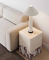 Tov Furniture 18.1" Concrete Indoor and Outdoor Side Table