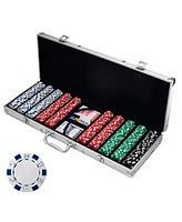 Trademark Poker Recreational Poker Set with 500 Chips and Case