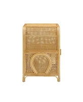 Tov Furniture 17.7" Rattan Nightstand