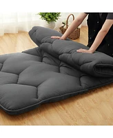 gaomon Queen Size Japanese Futon Mattress, Foldable Roll-Up Floor Mat, Tatami & Camping Pad