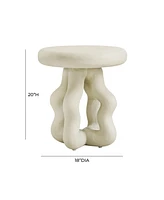 Tov Furniture 18" Fiber Stone Table
