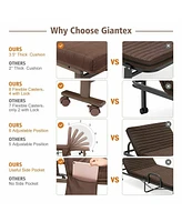 Gouun Adjustable Guest Single Bed Lounge Portable Wheels