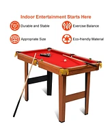 Gouun 48 Inch Mini Table Top Pool Table Game Billiard Set