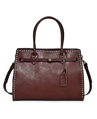Old Trend Westland Leather Satchel Bag