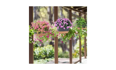 Slickblue Hanging Planters for Indoor and Outdoor Gardening Decor