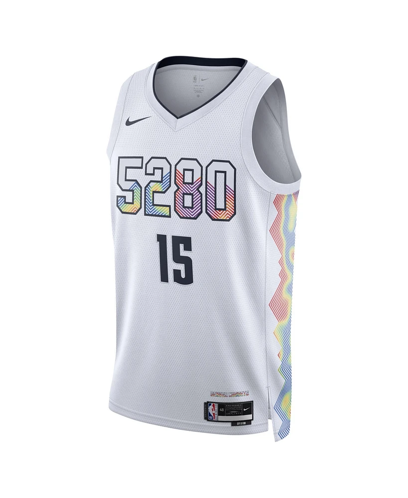 Nike Men's and Women's White Nikola Jokic Denver Nuggets 2024/25 City Edition Finished Swingman Jersey