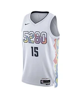 Nike Men's and Women's White Nikola Jokic Denver Nuggets 2024/25 City Edition Finished Swingman Jersey