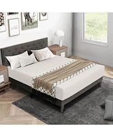 Gouun Queen Size Upholstered Platform Bed with Tufted Headboard-Queen Size